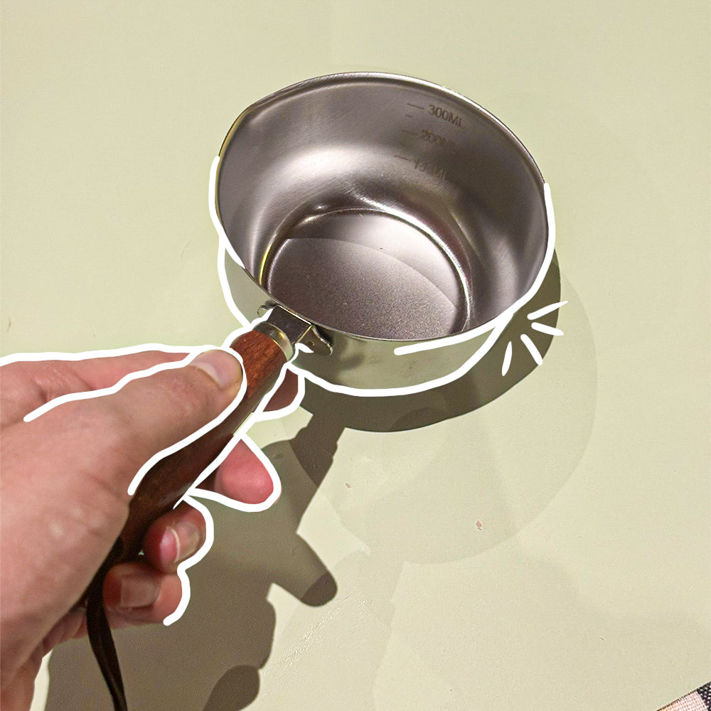 Mini candle wax melting pot