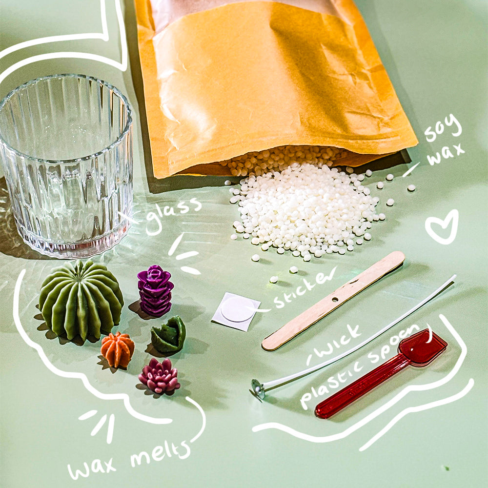 Make your own candle - Cactus Garden Candle Kit