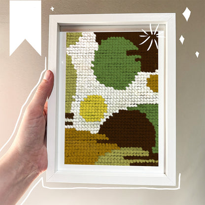 9" Needlepoint Tapestry Starter Kit - Blobs B Pattern with everything included!