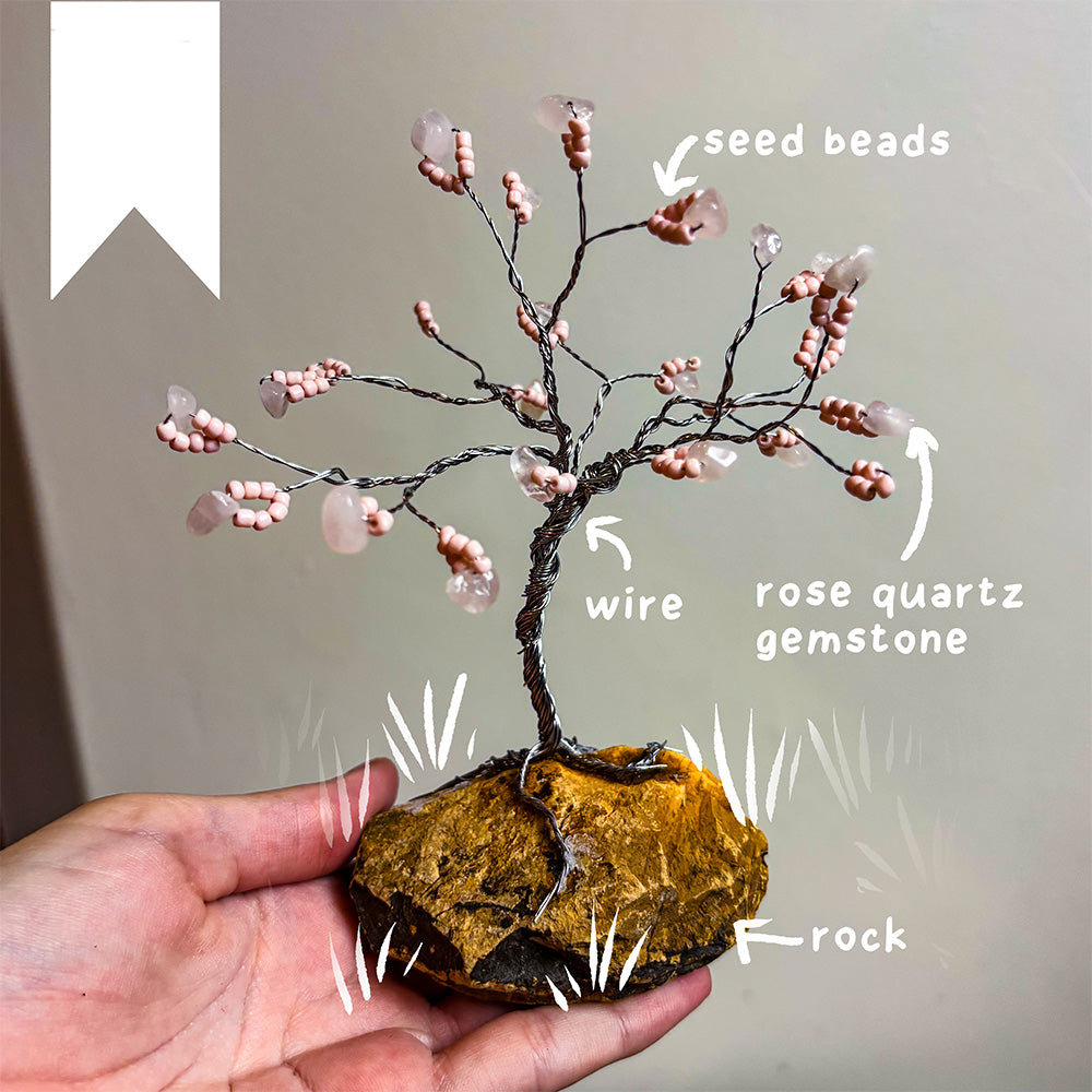Make your own Beaded Tree Starter Kit - Pink