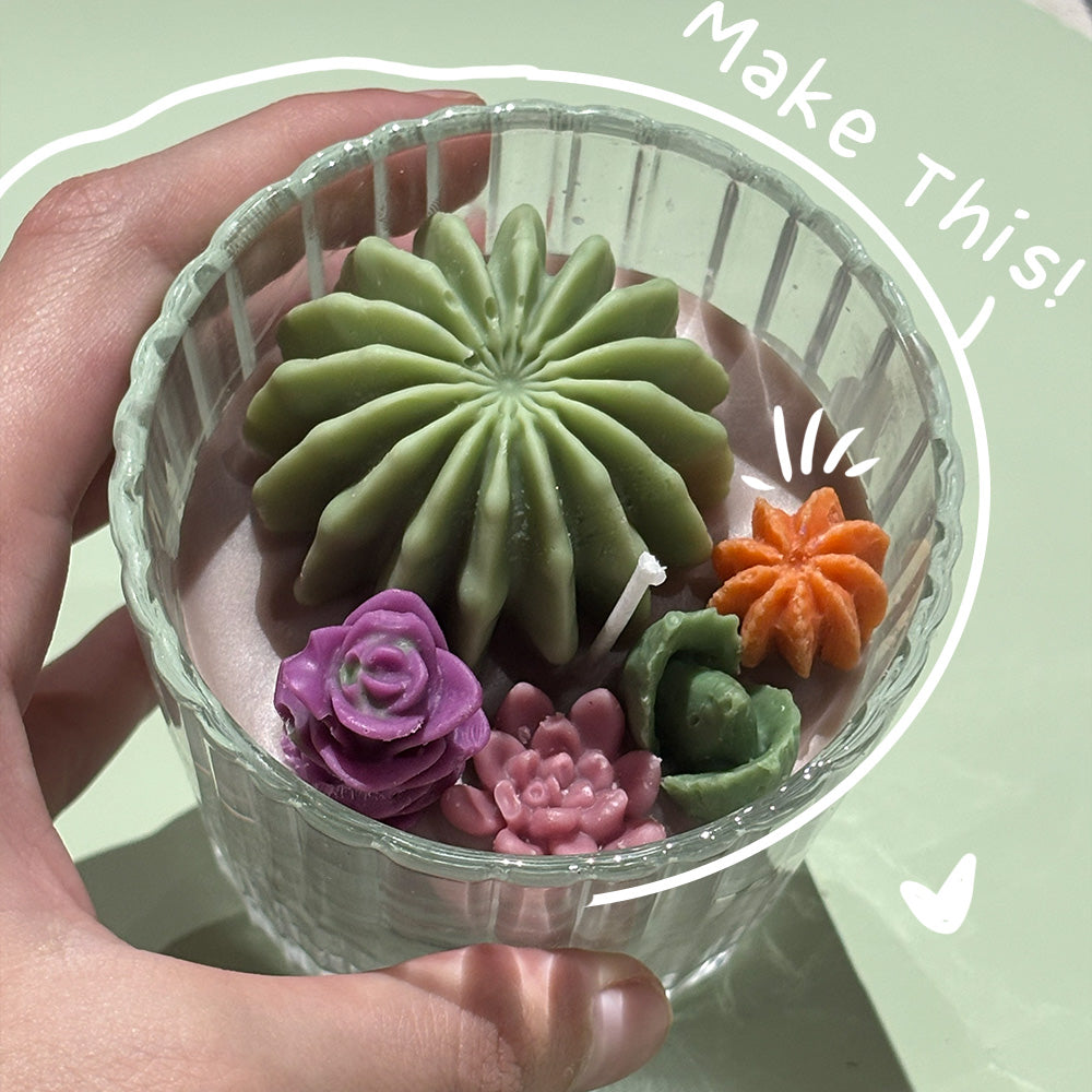 Make your own candle - Cactus Garden Candle Kit