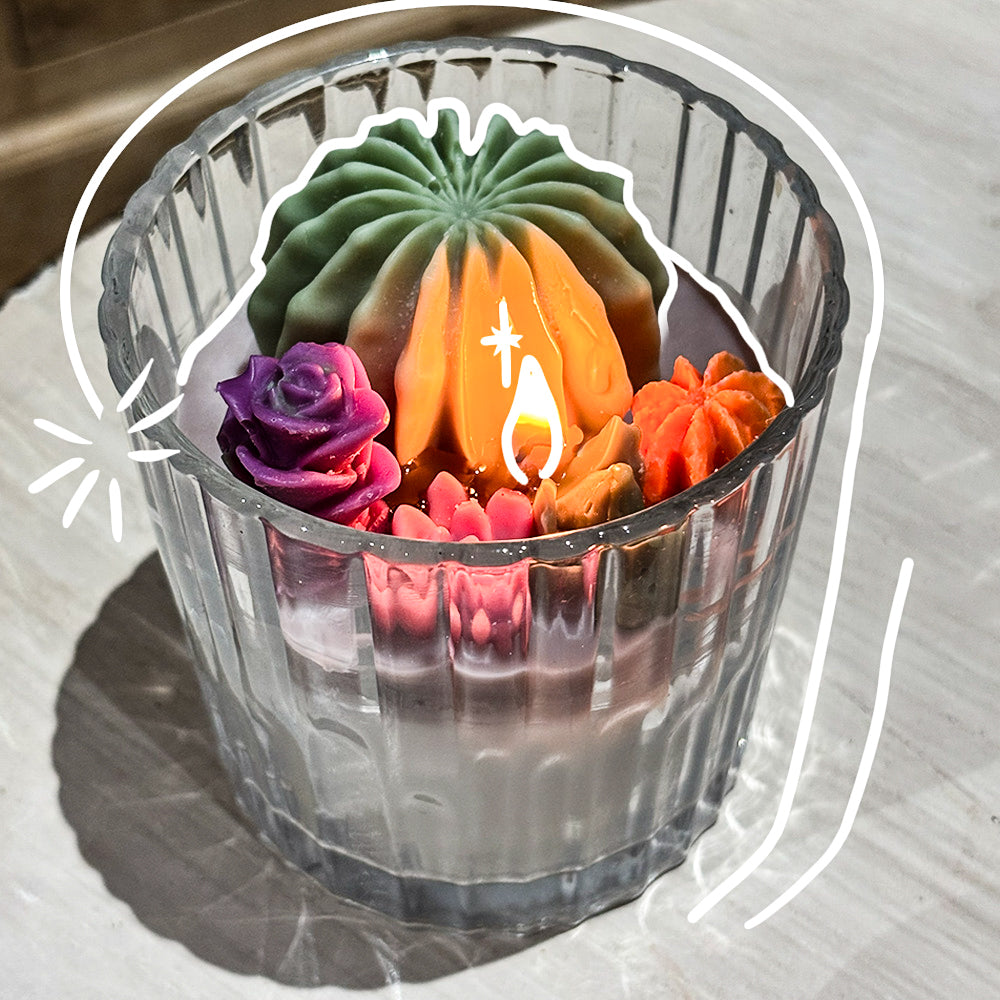 Make your own candle - Cactus Garden Candle Kit