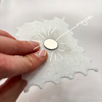 Handmade Clay Needle Minder - Cracker Shape
